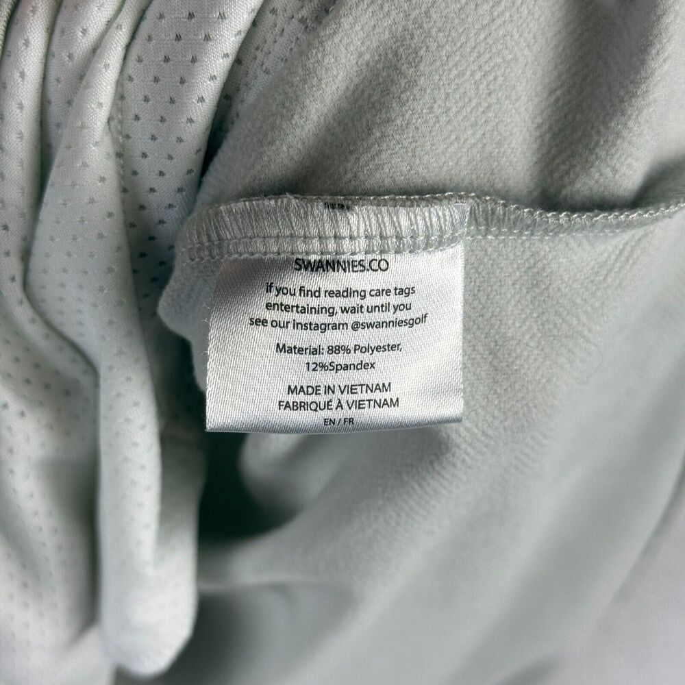 Swannies Golf Logan Hoodie Mens Medium Cactus Green Gray - Picture 6 of 8